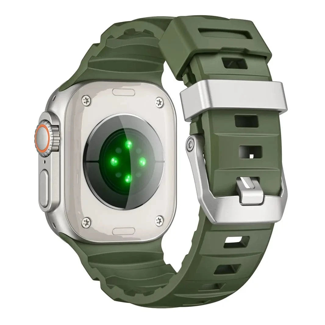 ktusu Generic Watch Bands FKM Rubber Sports Band for Apple Watch 42 | 44 | 45 | Ultra 49 | 46mm S10