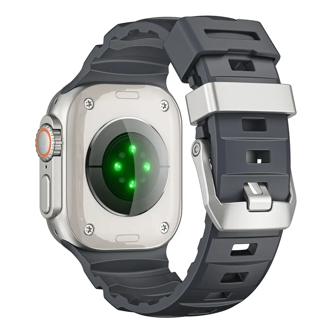 ktusu Generic Watch Bands FKM Rubber Sports Band for Apple Watch 42 | 44 | 45 | Ultra 49 | 46mm S10