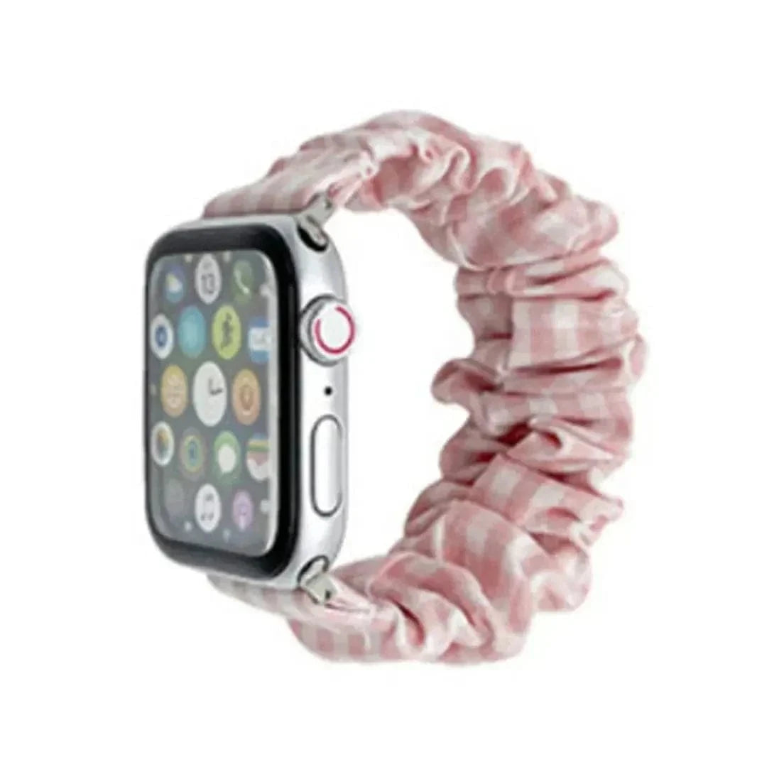 ktusu Generic Watch Bands Fluffy Fabric Elastic Band for Apple Watch 38 | 40 | 41 | 42mm S10