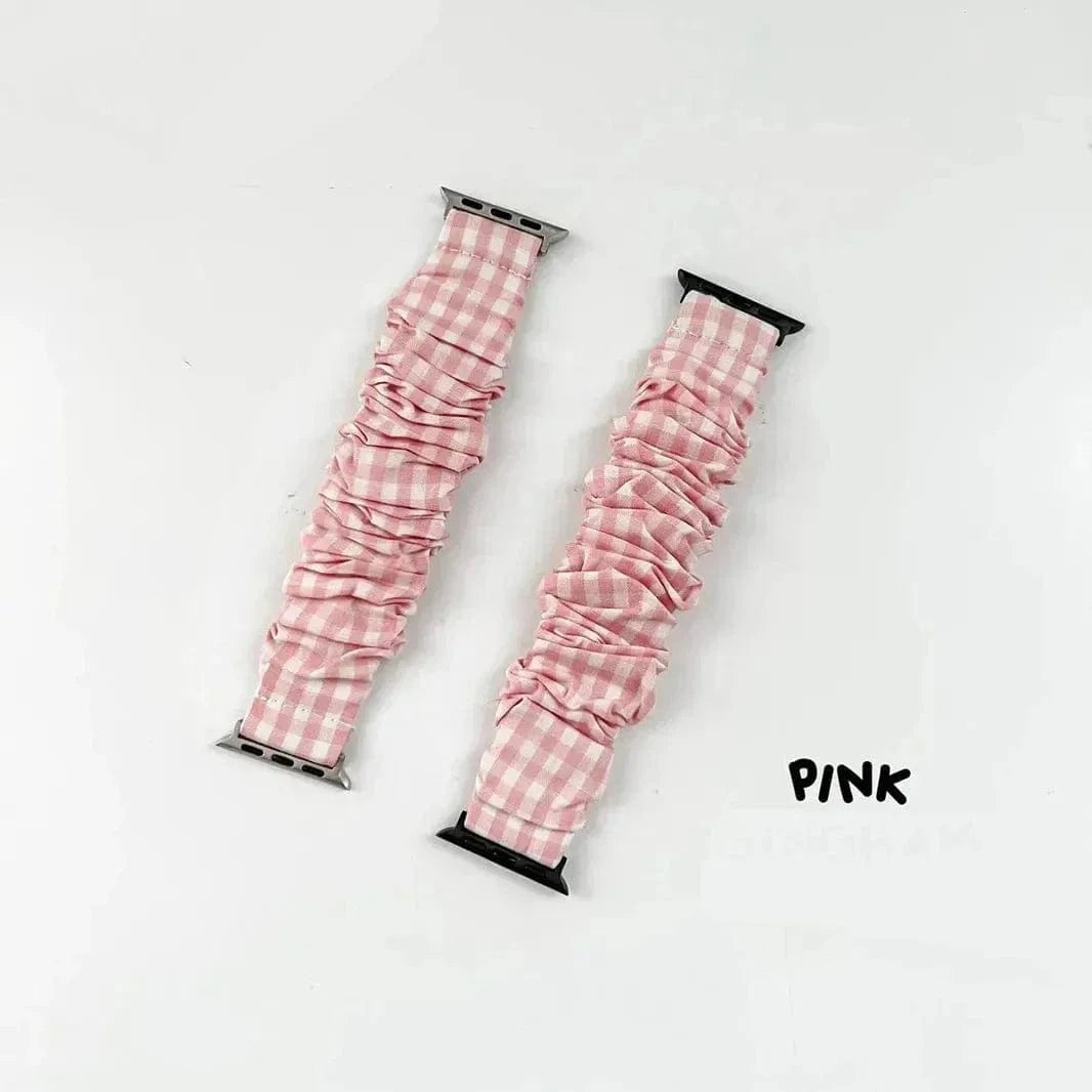 ktusu Generic Watch Bands Fluffy Fabric Elastic Band for Apple Watch 38 | 40 | 41 | 42mm S10