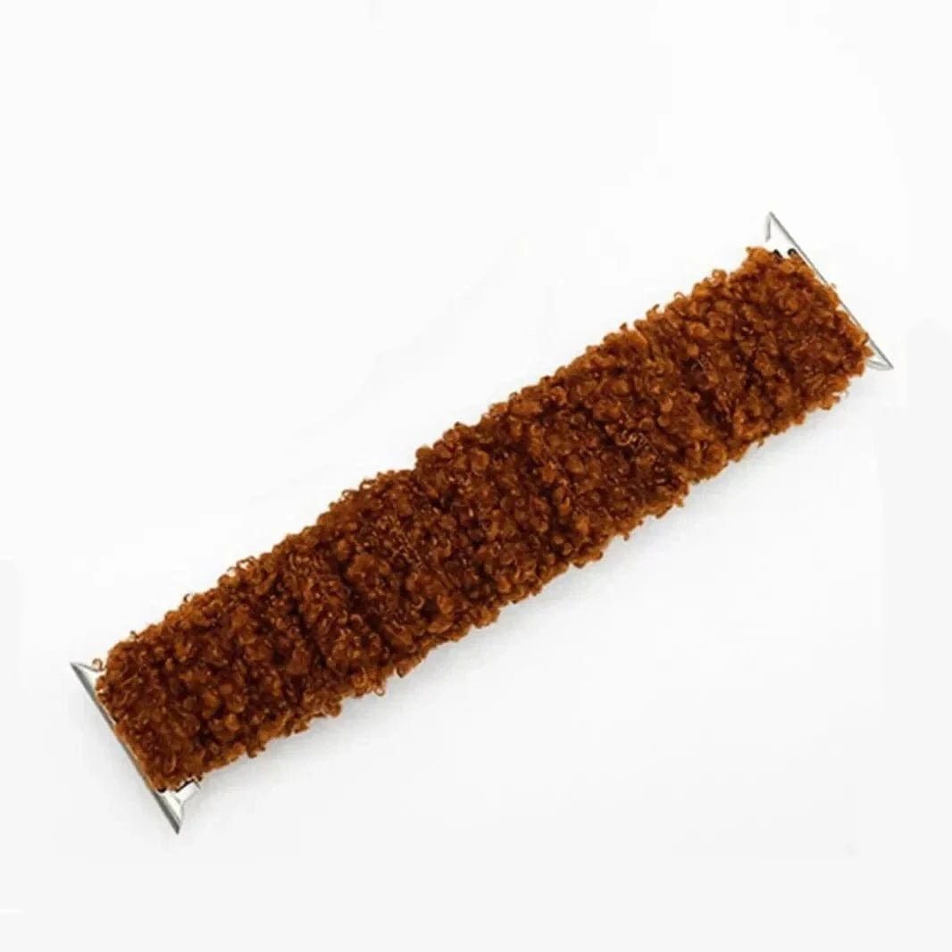 ktusu Generic Watch Bands Fluffy Scrunchie Elastic Band for Apple Watch 38 | 40 | 41 | 42mm S10