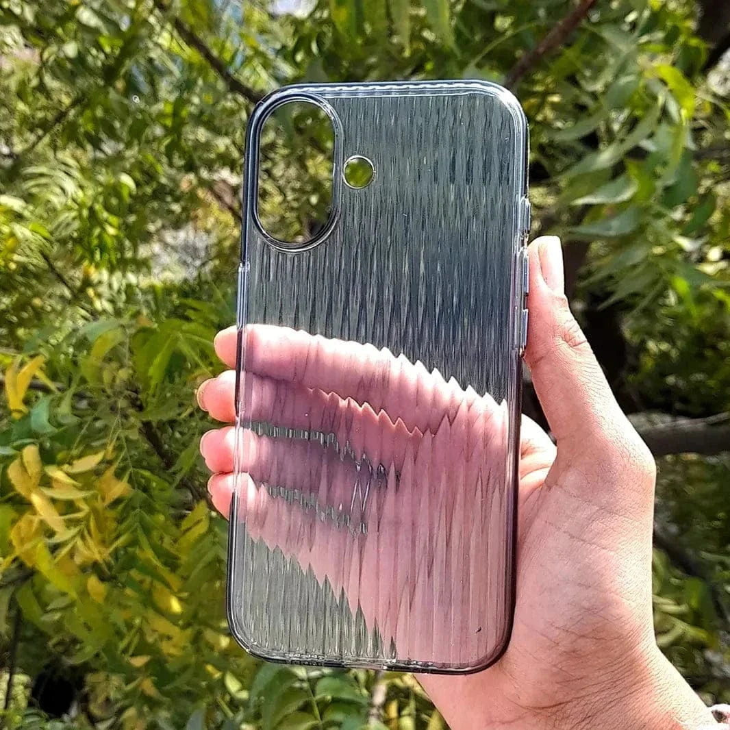 ktusu Generic Cases & Covers Fluted Texture Magsafe Clear Case for iPhone 16 Plus Smoke / without magsafe