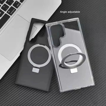 ktusu Generic Cases & Covers Frosted Magnetic MagSafe KickStand Matte Hard Case for Samsung S25 Ultra