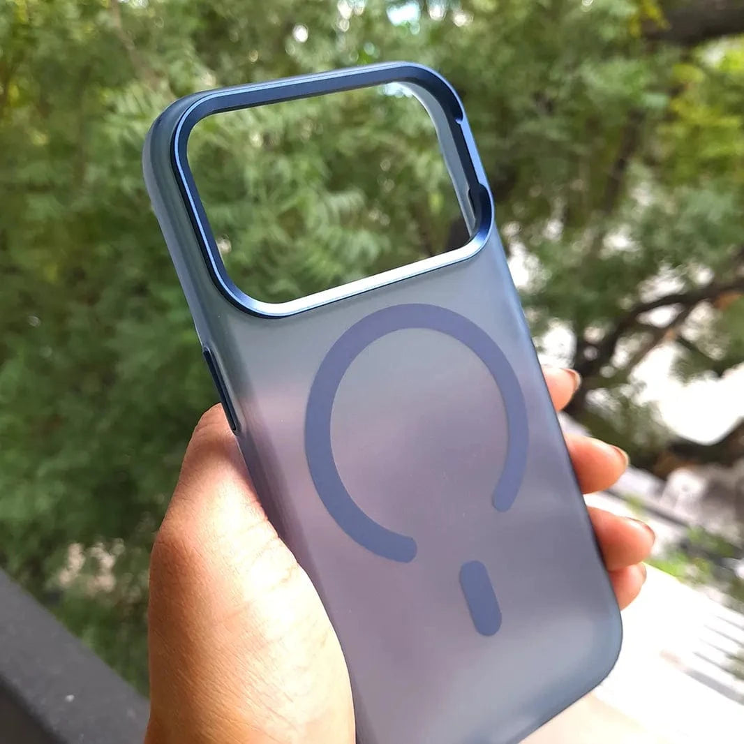 ktusu Generic Cases & Covers Frosted Matte Ultra-Thin Slim Metal Key Magsafe Case for iPhone 17 Pro Max Midnight Blue