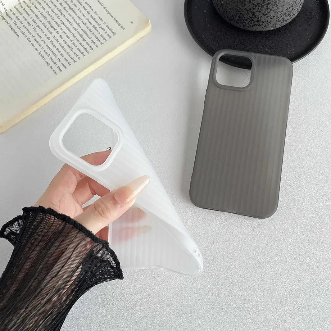 ktusu Generic Cases & Covers Frosted Ultra-Thin Slim Matte Fluted Case for iPhone 16 Pro Max Frosted