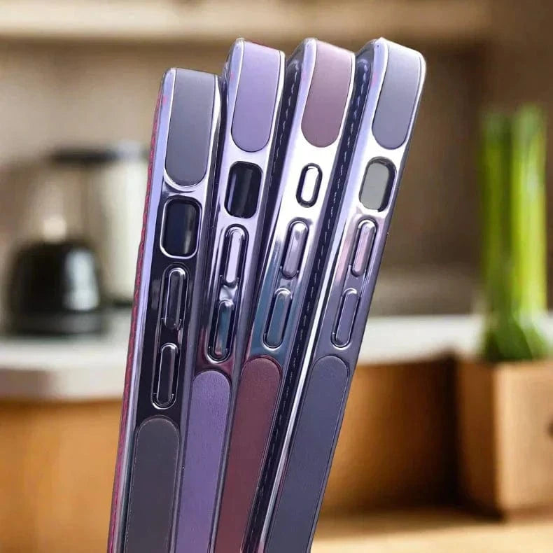 ktusu Generic Cases & Covers iShock PU Leather Electroplating Chrome With Logo Cut Case for iPhone 14 Pro Max