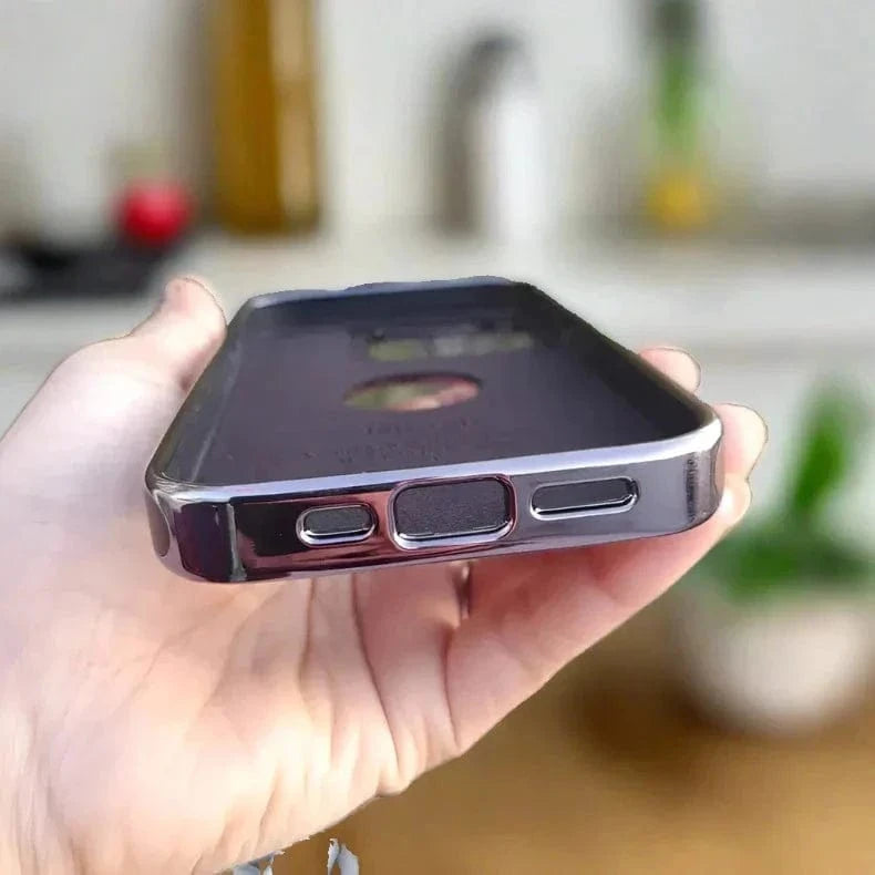 ktusu Generic Cases & Covers iShock PU Leather Electroplating Chrome With Logo Cut Case for iPhone 14 Pro Max