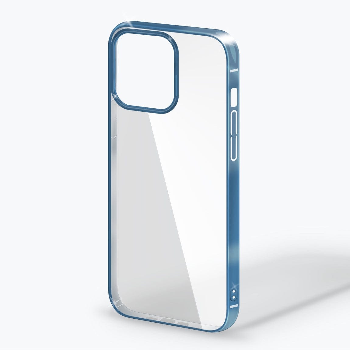 ktusu iShock Cases & Covers iShock Ultra Thin Clear Shiny Frame Case for iPhone 14 Pro Max Sierra Blue