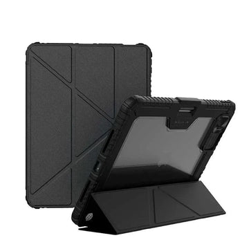 Nillkin Multi Angle Folding Faux Leather Pencil Holder Covers for iPad Pro 5 M4 (2024) (11-inch) iPad Pro 5 M4 (2024) (11-inch) / Black - Ktusu