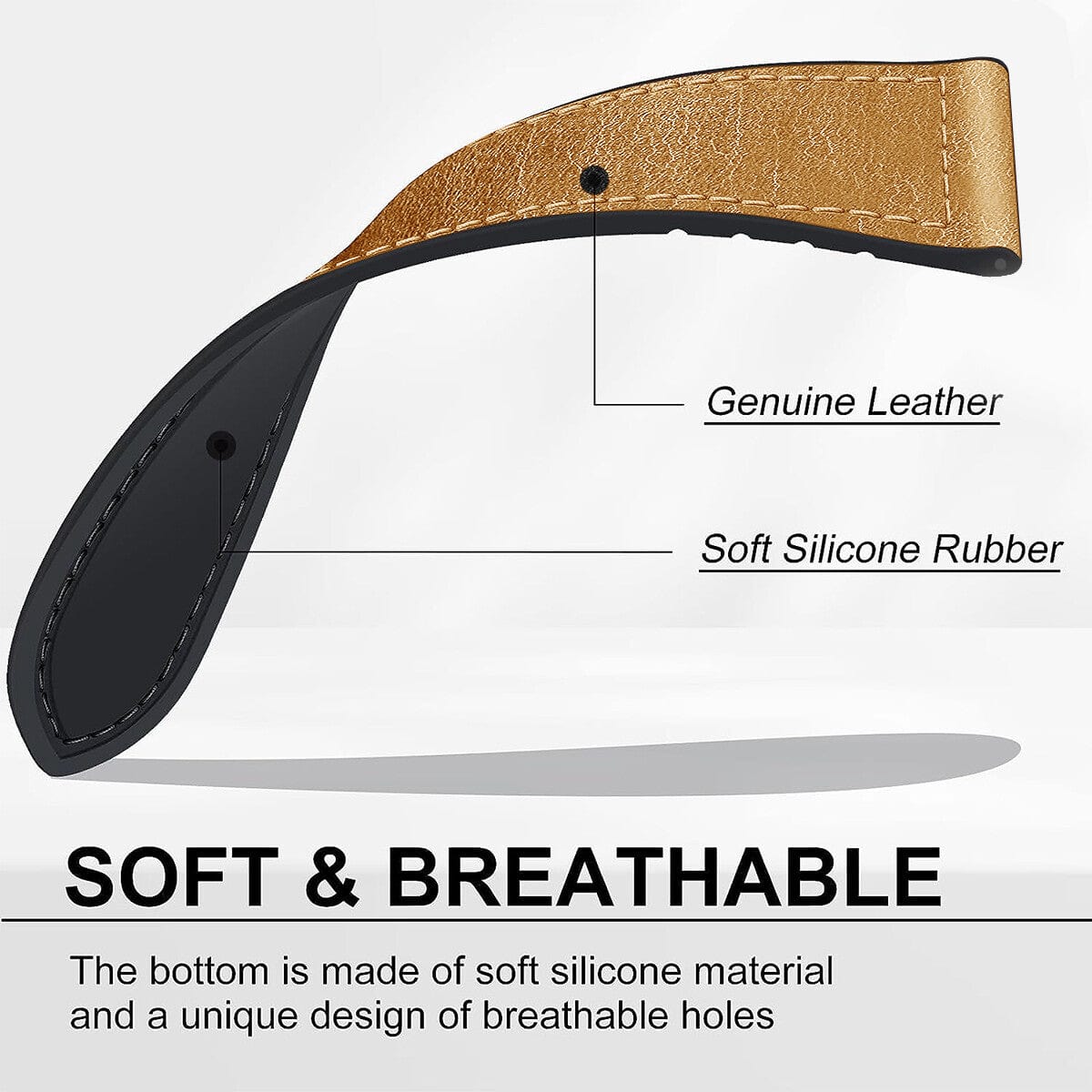 ktusu Generic Watch Bands Leather Soft Silicone Rubber Magnetic Buckle Watch Band for Apple Watch 42 | 44 | 45 | Ultra 49 | 46mm S10