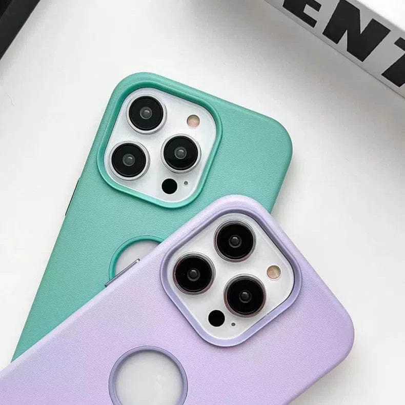 ktusu Generic Cases & Covers Leather Texture Case With Logo Cut Hard Case for iPhone 13