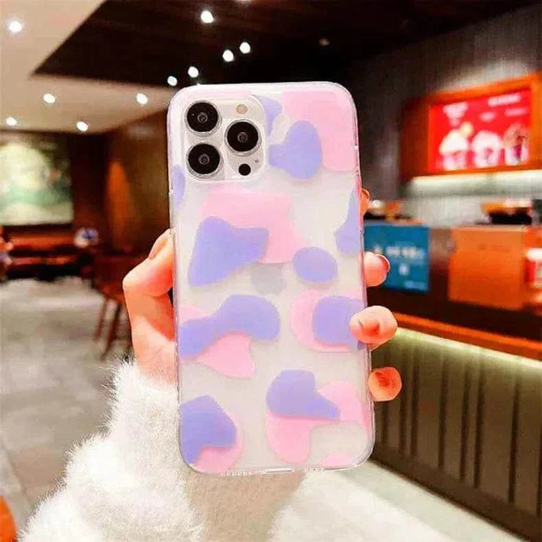 ktusu Generic Cases & Covers Leopard Print Sleek Matte Hard Case for iPhone 14 Pro Max Purple Pink