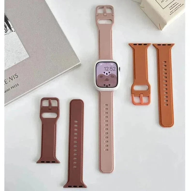 ktusu Generic Watch Bands Lightweight Skin-friendly Silicone Band for Apple Watch 42 | 44 | 45 | Ultra 49 | 46mm S10