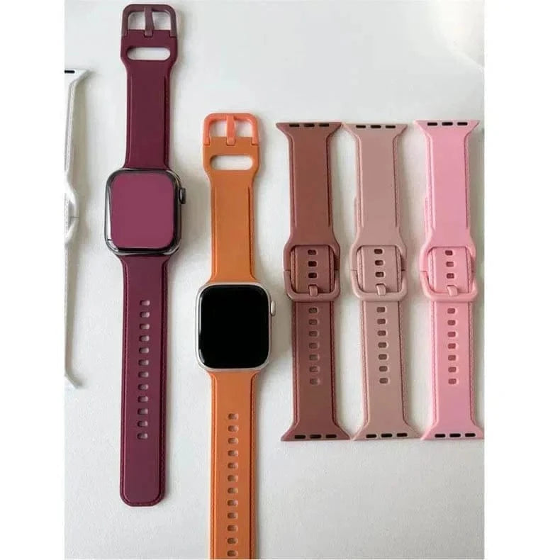 ktusu Generic Watch Bands Lightweight Skin-friendly Silicone Band for Apple Watch 42 | 44 | 45 | Ultra 49 | 46mm S10