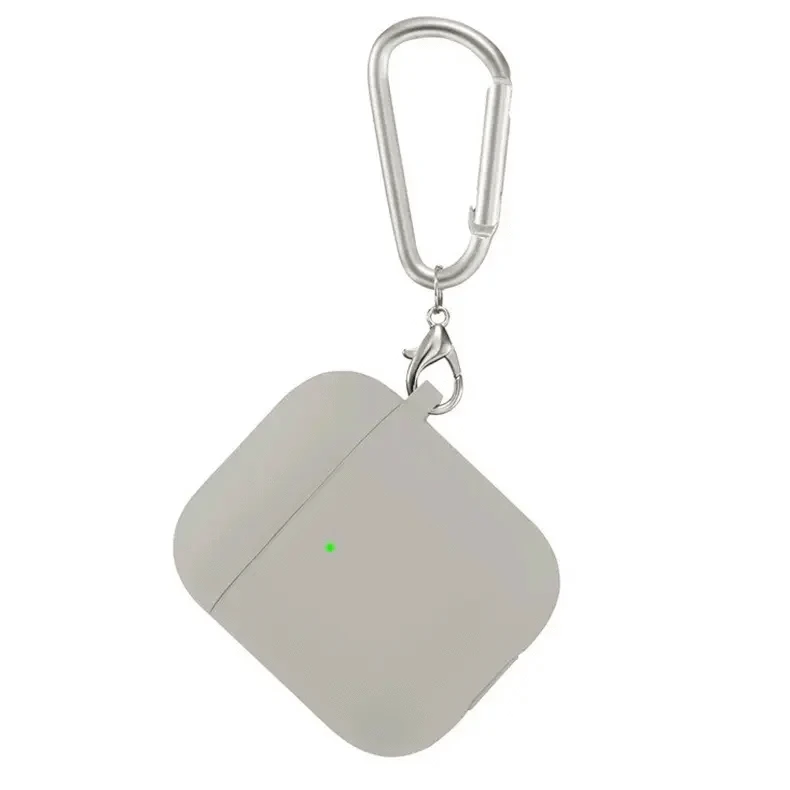 ktusu Generic Cases & Covers Liquid Silicone front LED visible Cover for Airpods 1 | 2 Oxide White