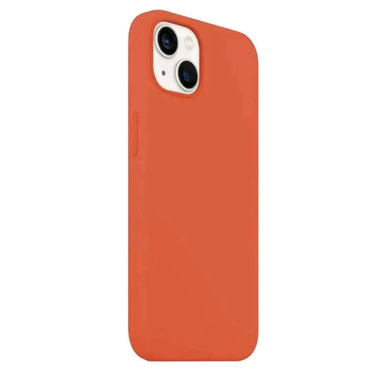 ktusu Generic Cases & Covers Liquid Silicone inner microfiber Case for iPhone 13 Pro Dull Orange