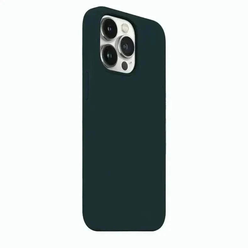 ktusu Generic Cases & Covers Liquid Silicone inner microfiber Case for iPhone 15 Plus Forest Green