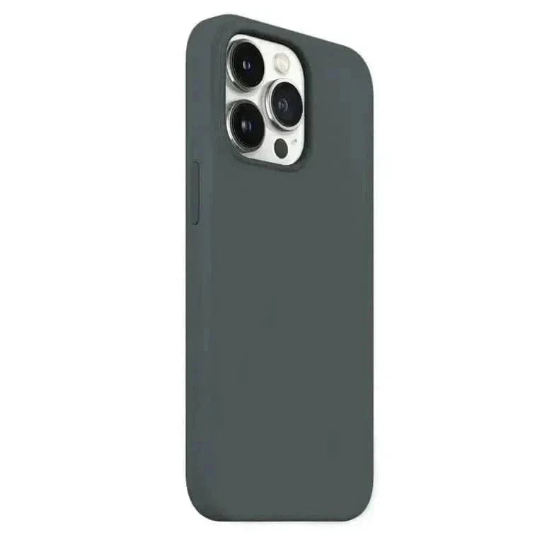 ktusu Generic Cases & Covers Liquid Silicone inner microfiber Case for iPhone 15 Plus Midnight Green