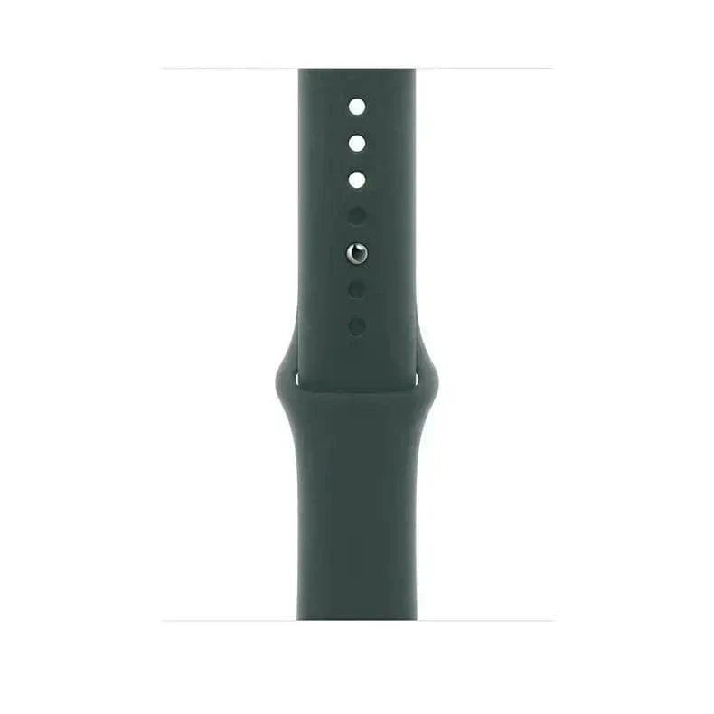 ktusu Generic Watch Bands Liquid Silicone Sport Band for Apple Watch 42 | 44 | 45 | Ultra 49 | 46mm S10 Army Green