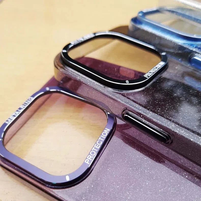 ktusu Generic Cases & Covers Luxury Bling Transparent Shiny Glitter Hard Case for iPhone 13