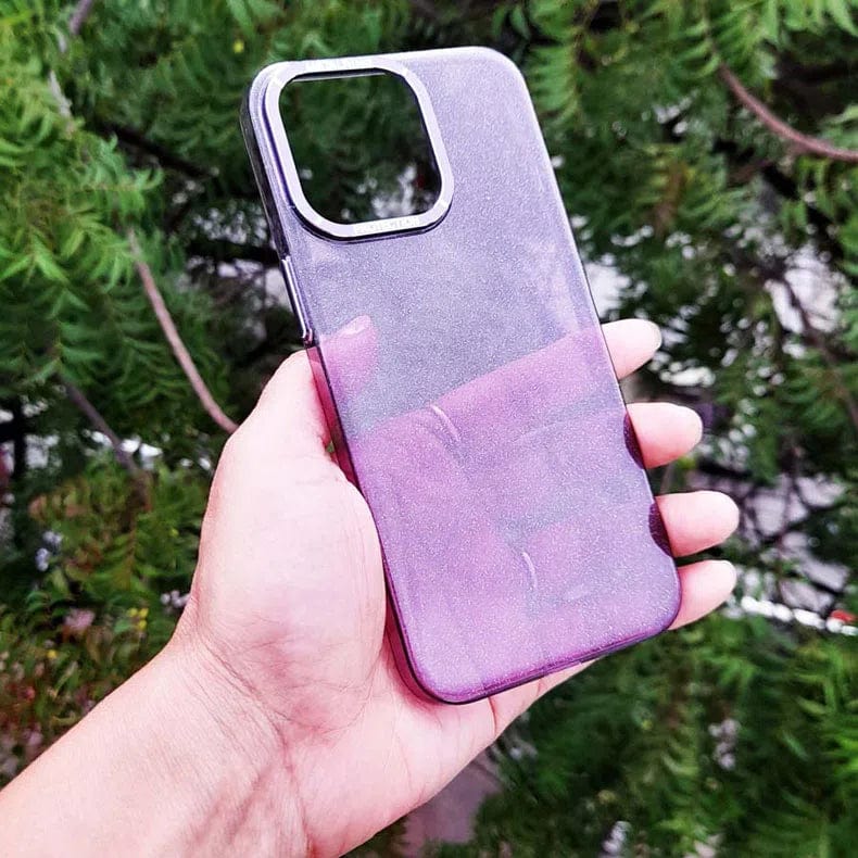 ktusu Generic Cases & Covers Luxury Bling Transparent Shiny Glitter Hard Case for iPhone 13