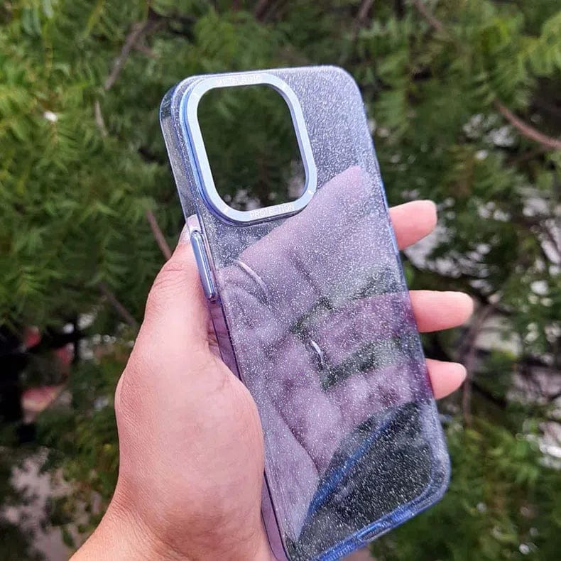 ktusu Generic Cases & Covers Luxury Bling Transparent Shiny Glitter Hard Case for iPhone 13