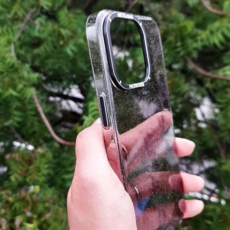 ktusu Generic Cases & Covers Luxury Bling Transparent Shiny Glitter Hard Case for iPhone 13 Pro Max