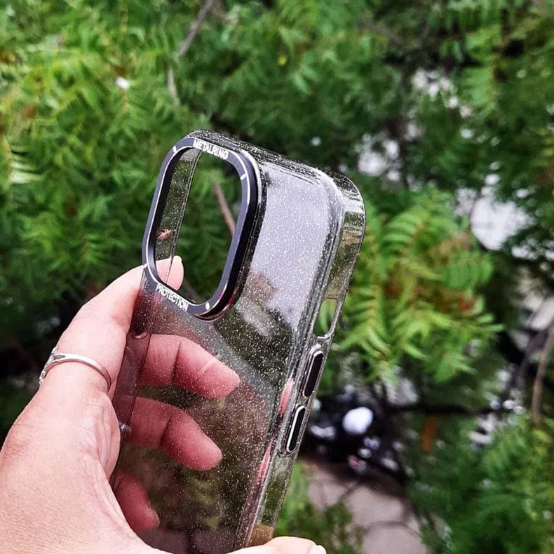 ktusu Generic Cases & Covers Luxury Bling Transparent Shiny Glitter Hard Case for iPhone 14 Pro Max