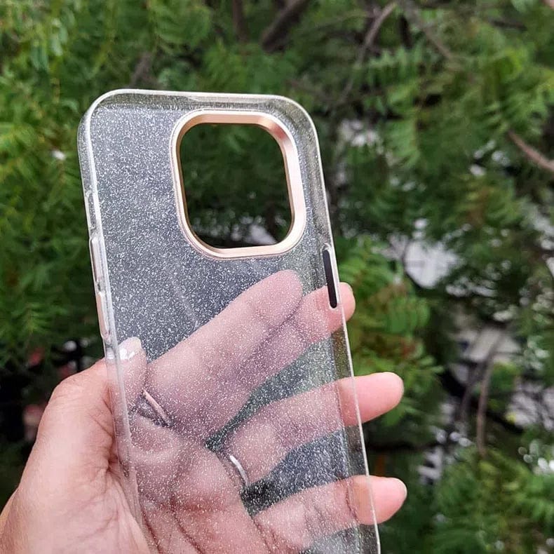 ktusu Generic Cases & Covers Luxury Bling Transparent Shiny Glitter Hard Case for iPhone 14 Pro Max