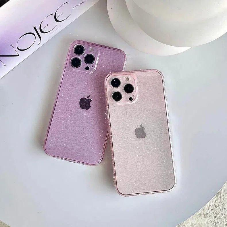 ktusu Generic Cases & Covers Luxury Shiny Glitter Clear Hard Case for iPhone 13