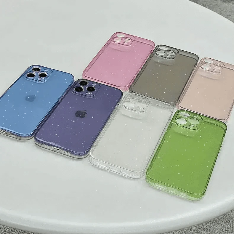 ktusu Generic Cases & Covers Luxury Shiny Glitter Clear Hard Case for iPhone 14 Pro Max