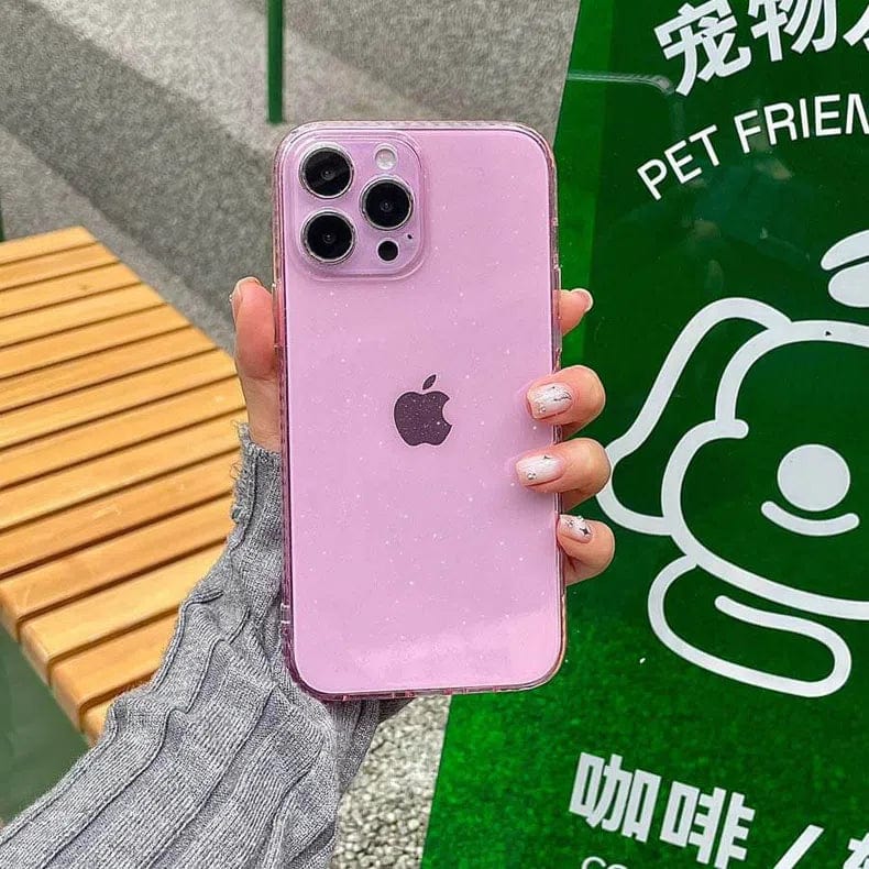 ktusu Generic Cases & Covers Luxury Shiny Glitter Clear Hard Case for iPhone 14 Pro Max