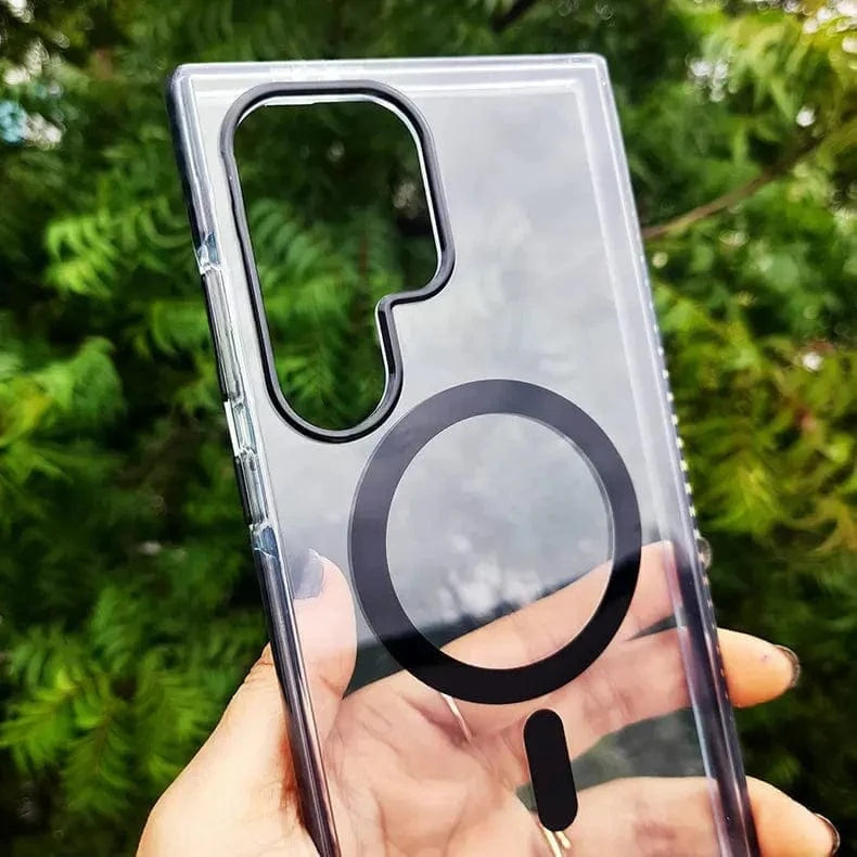 ktusu Generic Cases & Covers Magnetic Magsafe Hard PC Clear Case for Samsung S25 Ultra