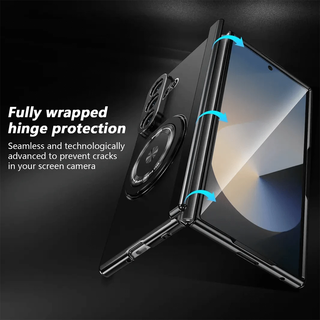 ktusu Generic Cases & Covers Magnetic Suction 360 Rotating Stand Case with Hinge Protection for Samsung Z Fold7