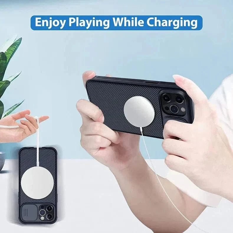 ktusu Generic Cases & Covers MagSafe Shutter Slide Hard Case for iPhone 13 Pro Max