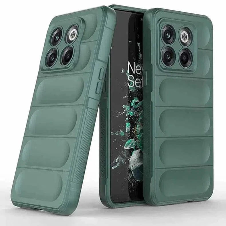 ktusu Generic Cases & Covers Matte Flexible Camera Protective Silicone Case for OnePlus 10T Green