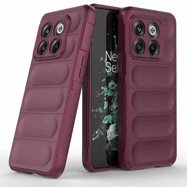 ktusu Generic Cases & Covers Matte Flexible Camera Protective Silicone Case for OnePlus 10T Plum