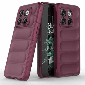 ktusu Generic Cases & Covers Matte Flexible Camera Protective Silicone Case for OnePlus 10T Plum