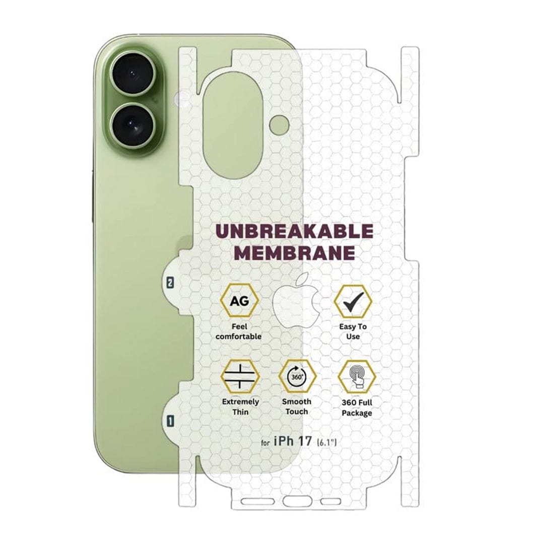 ktusu Generic Screen Protection Membrane Flexible Matte Back Guard for iPhone 17 Matte