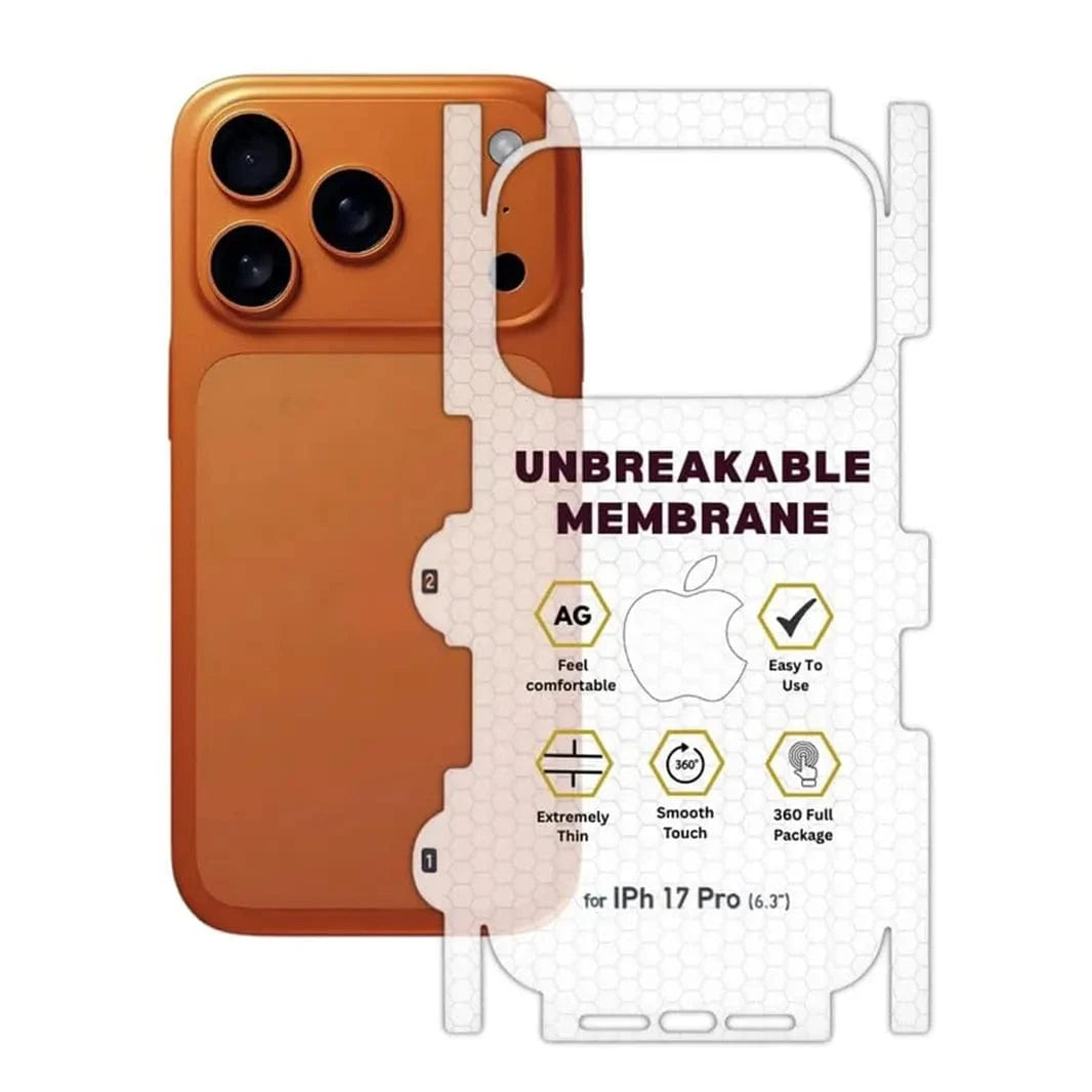 ktusu Generic Screen Protection Membrane Flexible Matte Back Guard for iPhone 17 Pro Matte