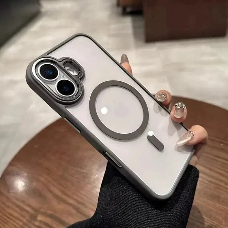 ktusu iShock Cases & Covers Metal Keys Magsafe Hard Back Soft Edge Case for iPhone 13 Pro