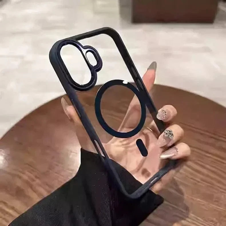 ktusu iShock Cases & Covers Metal Keys Magsafe Hard Back Soft Edge Case for iPhone 13 Pro