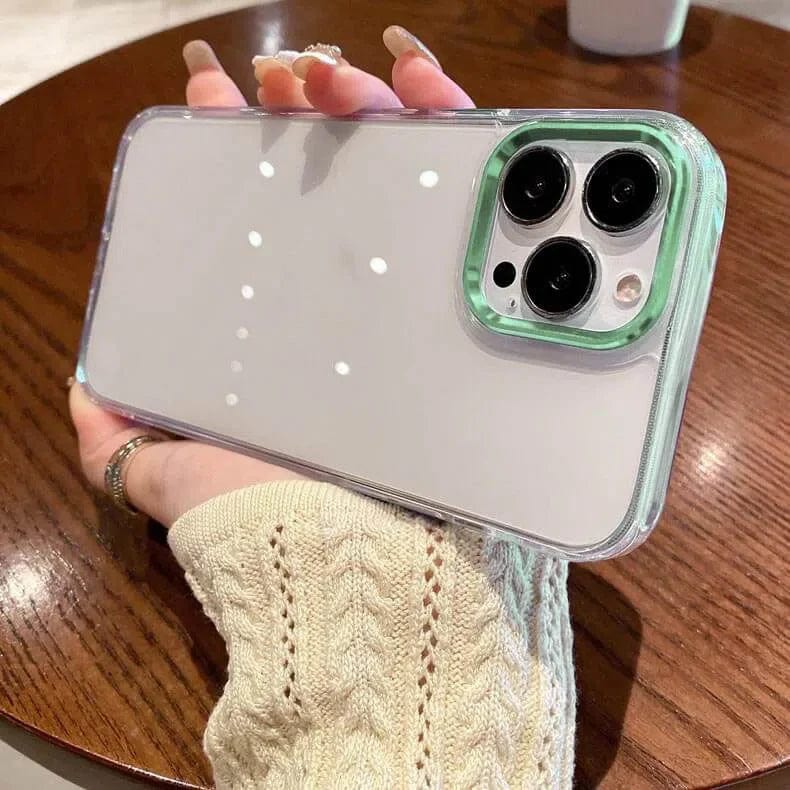 ktusu Generic Cases & Covers Metal Lens Clear PC Hard Case for iPhone 11 Pro Max pestal green