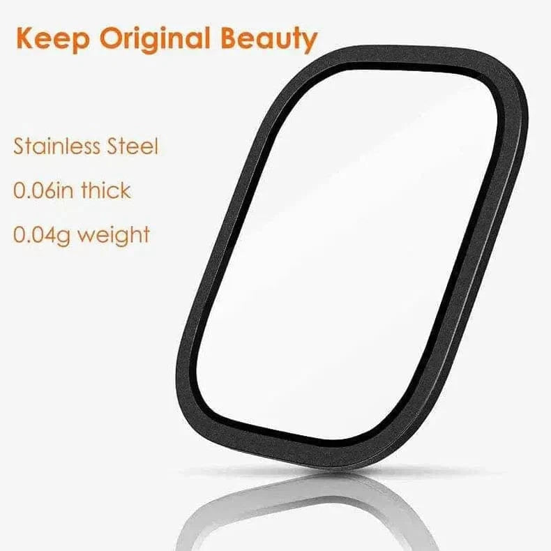 ktusu Generic Screen Protection Metalic Alloy Frame Screen Protector Glass for Apple Watch Ultra 49mm Black