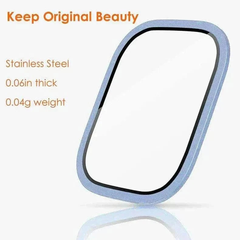ktusu Generic Screen Protection Metalic Alloy Frame Screen Protector Glass for Apple Watch Ultra 49mm Sierra Blue