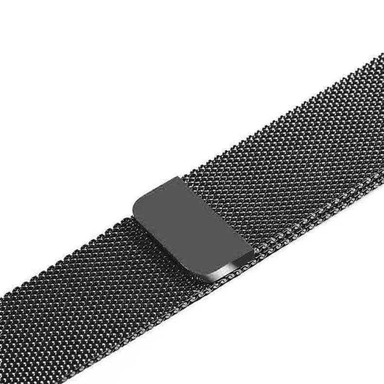 ktusu Generic Watch Bands Milanese Magnetic Loop for Smartwatch 20mm Black