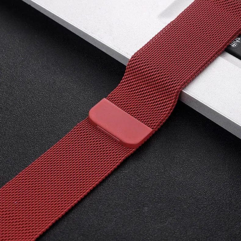 ktusu Generic Watch Bands Milanese Magnetic Matte Color Loop for Apple Watch 42 | 44 | 45 | Ultra 49 | 46mm S10 Mehroon