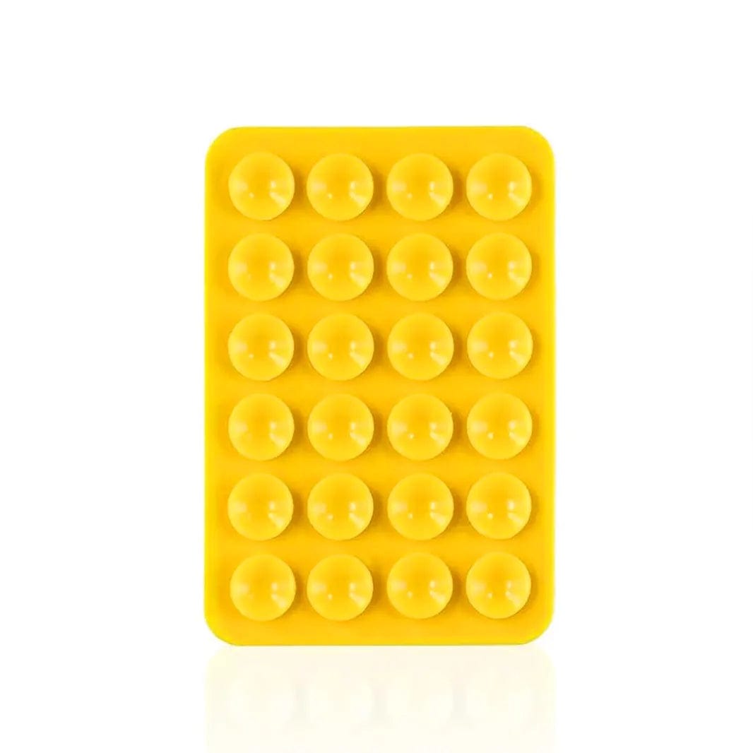 ktusu Generic Enhancement Mobile Phone Holder Silicone Suction Cup Yellow / Pack Of 1