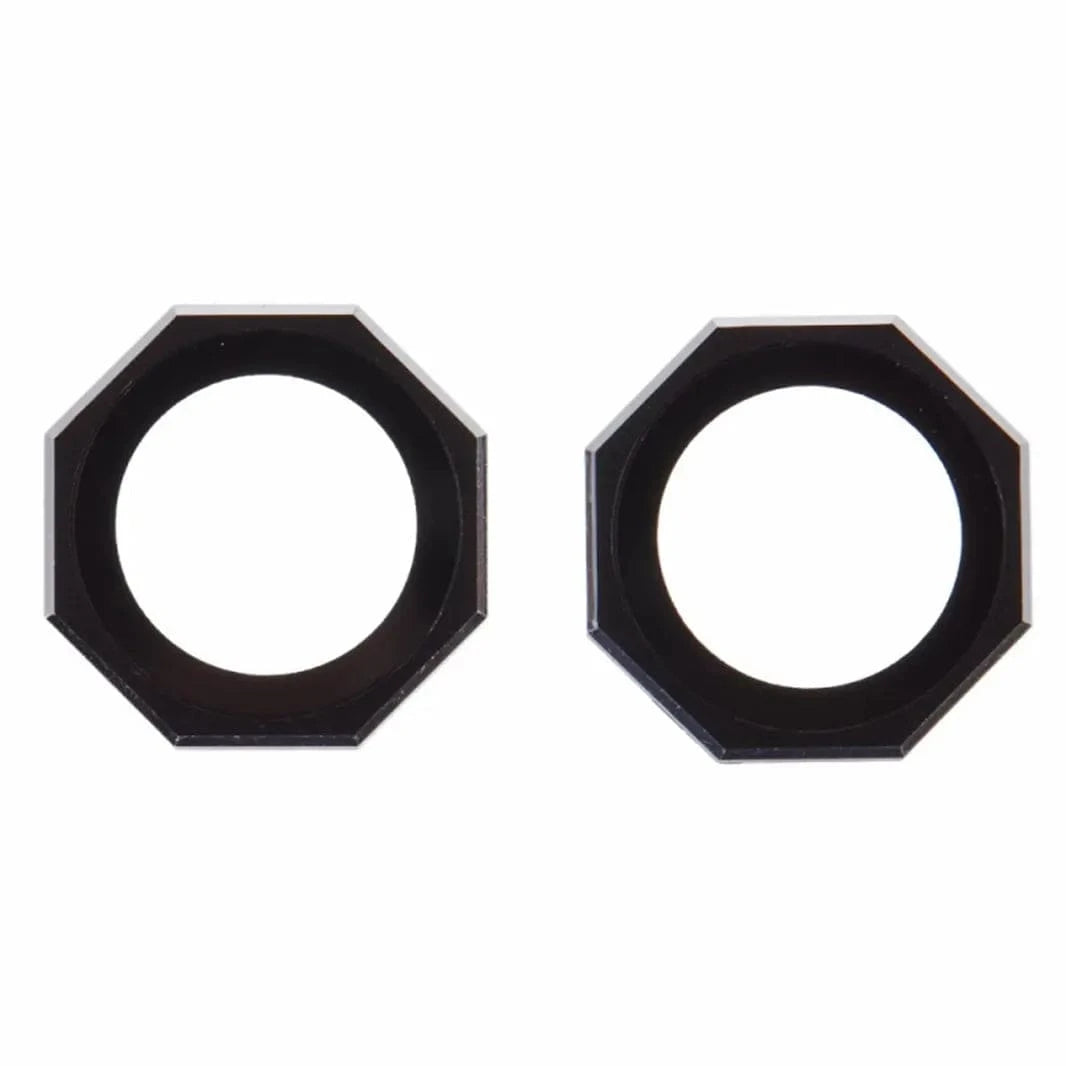 ktusu Generic Camera Lens Protectors Octagonal Camera Lens Protector Ring for iPhone 15 | 15 Plus Black