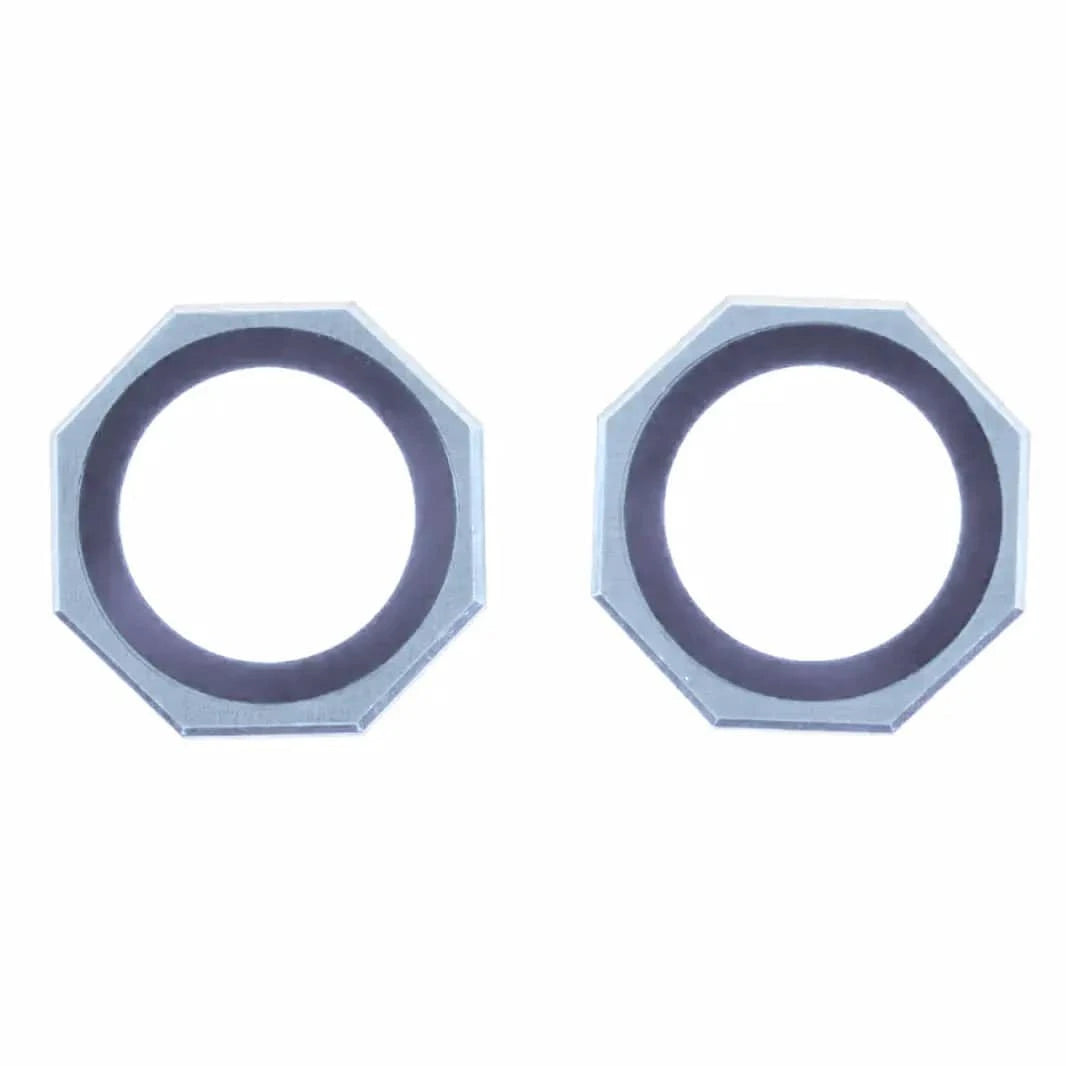 ktusu Generic Camera Lens Protectors Octagonal Camera Lens Protector Ring for iPhone 15 | 15 Plus Blue